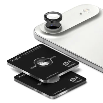 Протектор - Камера за iPhone 17 Air - Ringke - Стъклена рамка за обектив на камерата - Черен