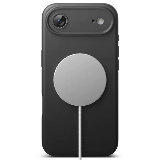 Калъф за iPhone 17 Air - Ringke - Silicone Magnetic MagSafe - Черен