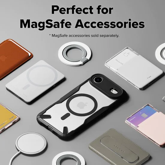 Калъф за iPhone 17 Air - Ringke - Fusion X MagSafe - Черен