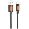 Кабел за данни / зареждане – Borofone (BX114 Silicone Series) – USB към Micro-USB, силикон, 2.4A, 1m – Черен
