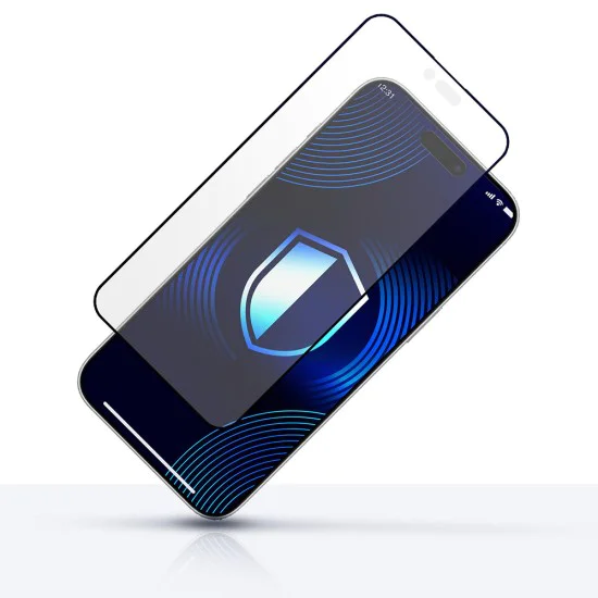 Протектор за iPhone 17 Air - 3mk - HardGlass Matt Max закален протектор за екран - Черен