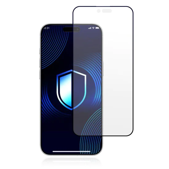 Протектор за iPhone 17 Air - 3mk - HardGlass Matt Max закален протектор за екран - Черен