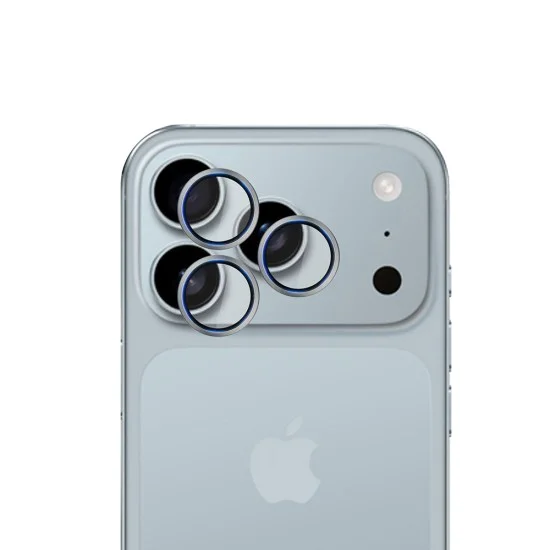 Протектор - Камера за iPhone 17 Pro / iPhone 17 Pro Max - 3mk - Hardy Lens Protection Pro - Титаниево Сив