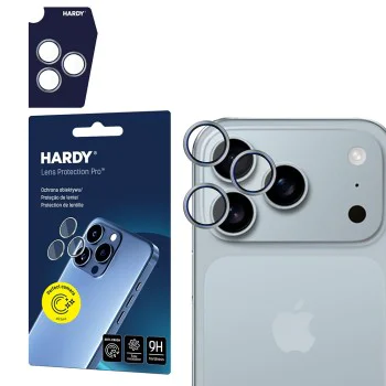 Протектор - Камера за iPhone 17 Pro / iPhone 17 Pro Max - 3mk - Hardy Lens Protection Pro - Титаниево Сив