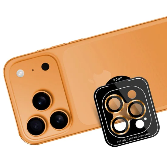 Протектор за камерата за iPhone 17 Pro / iPhone 17 Pro Max - 3mk Lens Protection Pro - Оранжево