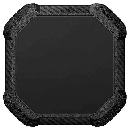Калъф за Apple AirTag 1 / 2, водоустойчив IPX8, 3M лепило - Spigen - здрав държач за броня - Черен