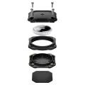Калъф за Apple AirTag 1 / 2, водоустойчив IPX8, 3M лепило - Spigen - здрав държач за броня - Черен