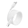 Кабел за данни / зареждане – Borofone (BX116 Certain Series) – USB към Type-C, оплетка Nylon, Fast Charge 3A, 1m – Черен