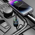 Зарядно за автомобил – Borofone (BZ21 Brilliant) – USB + Type-C, PD30W QC3.0 48W, LED – Черен