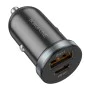 Зарядно за автомобил – Borofone (BZ22 Scenery) – USB + Type-C, Fast Charge, Dual Port, PD30W QC3.0 – Черен