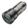 Зарядно за автомобил – Borofone (BZ25 Journey) – USB + Type-C, Dual Port, PD20W QC3.0 38W – Черен/Прозрачен
