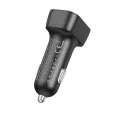 Зарядно за автомобил – Borofone (BZ28C Trophie) – 1x USB, 2x Type-C, PD/PPS/QC3.0 60W, RGB – Черен