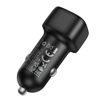 Зарядно за автомобил – Borofone (BZ34) – USB, Single Port, 18W QC/FCP/AFC – Черен