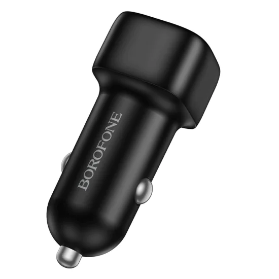 Зарядно за автомобил – Borofone (BZ34) – USB, Single Port, 18W QC/FCP/AFC – Черен