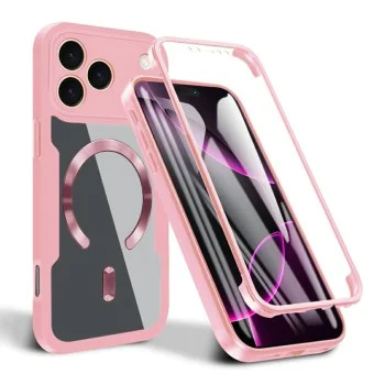Калъф за iPhone 17 Pro Max - Techsuit - ColorVerse 360 ​​MagSafe Series + Screen Protector - Розов