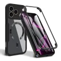 Калъф за iPhone 17 Pro Max - Techsuit - ColorVerse 360 ​​MagSafe Series + Screen Protector - Черен