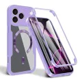 Калъф за iPhone 17 Pro - Techsuit - ColorVerse 360 ​​MagSafe Series + Screen Protector - Лилав