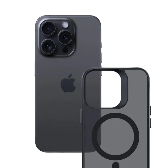 Калъф за iPhone 16 Pro Max - 3mk - Smoke MagCase - Черен