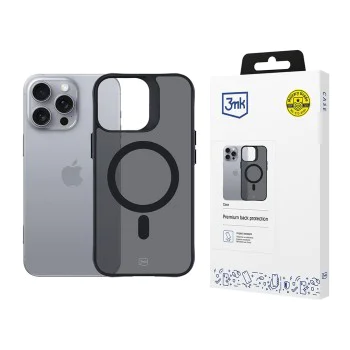 Калъф за iPhone 16 Pro Max - 3mk - Smoke MagCase - Черен