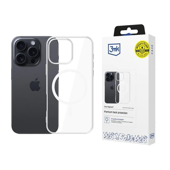 Калъф за iPhone 16 Pro Max - 3mk - Прозрачен MagCase - Прозрачен