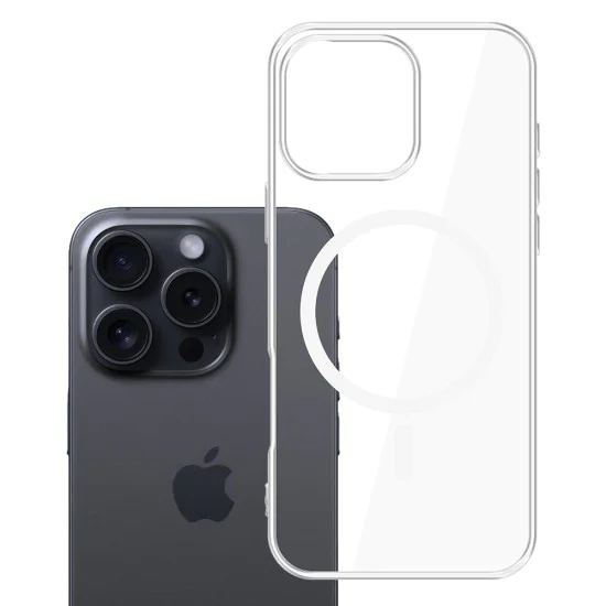 Калъф за iPhone 16 Pro Max - 3mk - Прозрачен MagCase - Прозрачен
