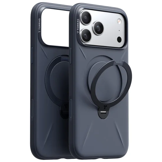 Калъф за iPhone 17 Pro Max - Torras - QPRO Silicone Series - Син