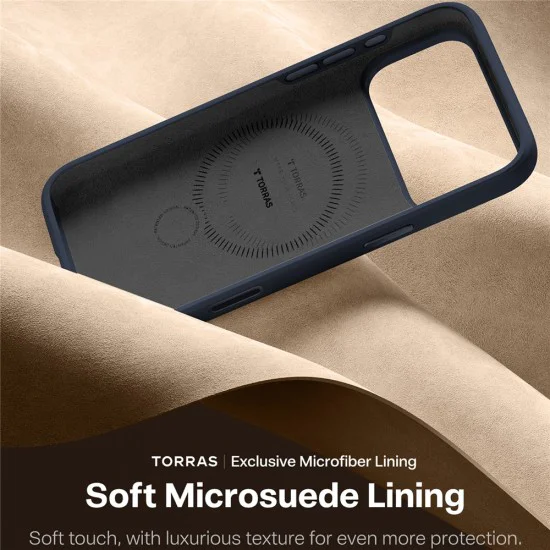 Калъф за iPhone 17 Pro Max - Torras - QPRO Silicone Series - Син