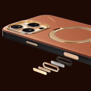 Калъф за iPhone 17 Pro - Torras - QPRO Leather Series - Кафяв