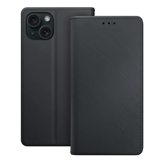 Калъф за iPhone 15 - 3mk - Wallet Case - Черен