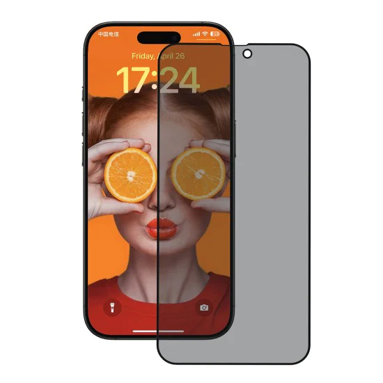 Протектор за iPhone 17 Air - ANANK - 2.5D 5X подсилен 180° протектор за екран - Черен