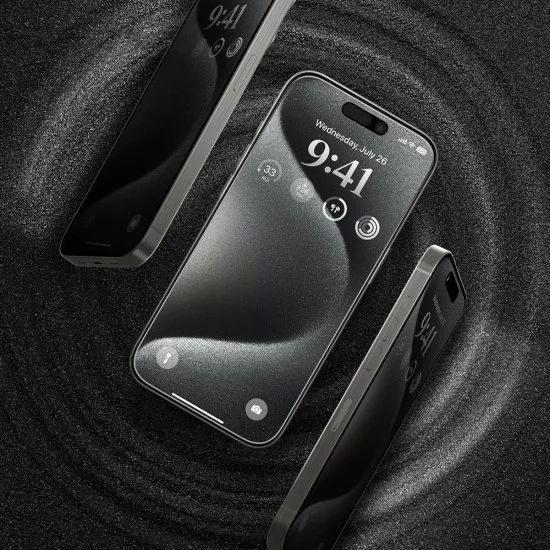 Протектор за iPhone 17 Air - ANANK - 2.5D 5X подсилен 180° протектор за екран - Черен
