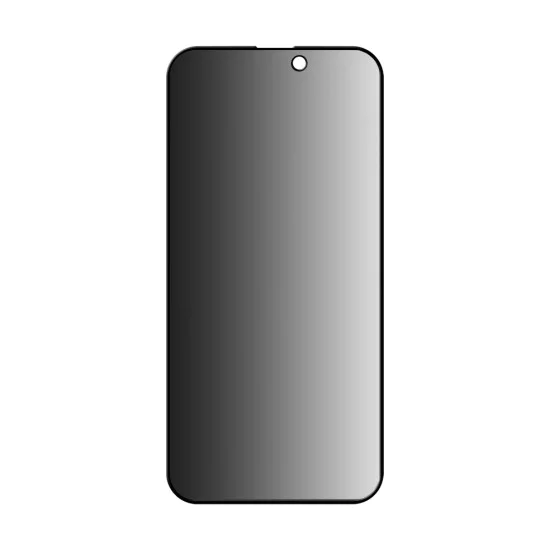 Протектор за iPhone 17 Pro - ANANK - 2.5D 5X подсилен 180° протектор за екран - Черен