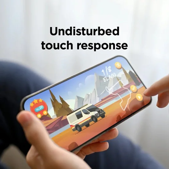 Протектор за iPhone 17 Pro - ANANK - 2.5D 5X подсилен 180° протектор за екран - Черен