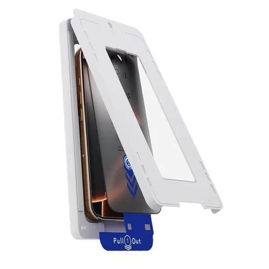 Протектор за iPhone 17 Air - ANANK - 2.5D 5X подсилен протектор за екран с инсталационна кутия - Черен