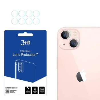 Протектор - Камера за iPhone 14 - 3mk - Защита на лещата (4 броя) - Прозрачен