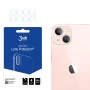 Протектор - Камера за iPhone 14 - 3mk - Защита на лещата (4 броя) - Прозрачен