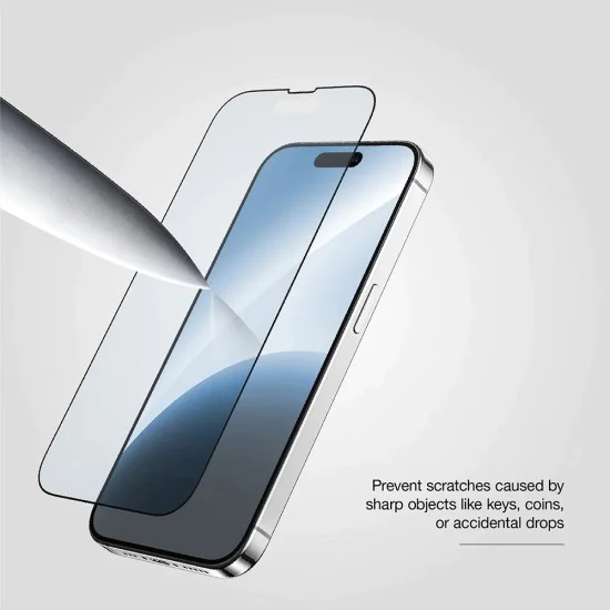Протектор за iPhone 17 Pro Max - ANANK - 2.5D 10X подсилен CG протектор за екран - Черен