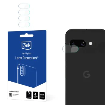 Протектор - Камера за Google Pixel 9a - 3mk - Защита на обектива (4 броя) - Прозрачен