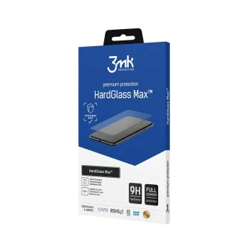 Протектор за iPhone 16 Pro - 3mk - HardGlass Max закален протектор за екран - Черен