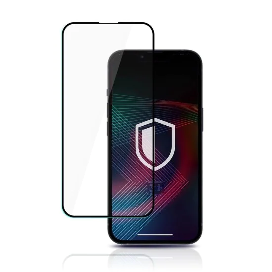 Протектор за iPhone 13 / iPhone 13 Pro / iPhone 14 - 3mk - Закален протектор за екран HardGlass Max Lite - Черен