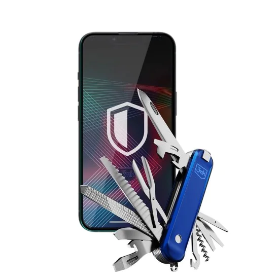 Протектор за iPhone 13 / iPhone 13 Pro / iPhone 14 - 3mk - Закален протектор за екран HardGlass Max Lite - Черен