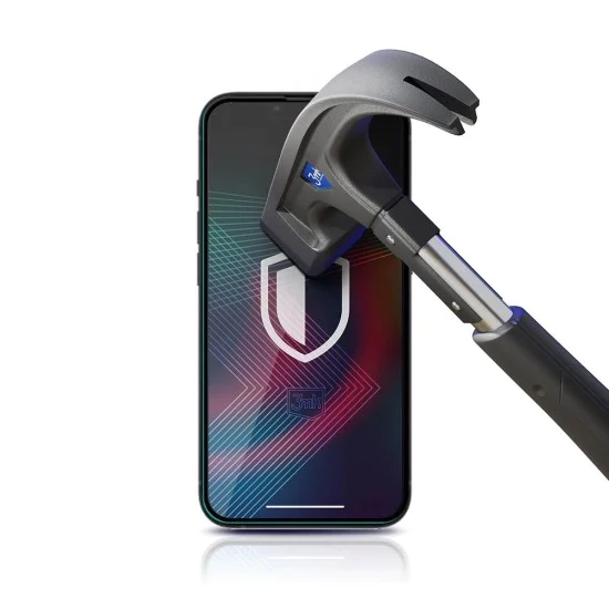 Протектор за iPhone 13 / iPhone 13 Pro / iPhone 14 - 3mk - Закален протектор за екран HardGlass Max Lite - Черен