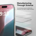 Протектор за iPhone 17 Pro - ANANK - 3D Invisible 5X Reinforced Edge to Edge - Черен