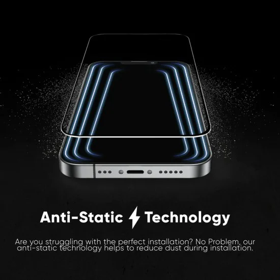 Протектор за iPhone 17 - ANANK - 3D Invisible 5X Reinforced Edge to Edge - Черен