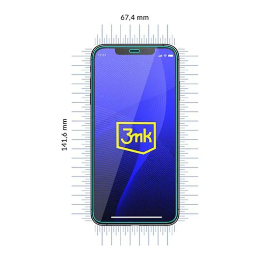 Протектор за iPhone 12 / iPhone 12 Pro - 3mk - FlexibleGlass - Прозрачен