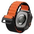 Каишка за Apple Watch 6 / 7 / 8 / 9 / 10 / SE / SE 2 / Ultra / Ultra 2 (44/45/46/49mm) - Spigen - WBF1 - Черен / Оранжев