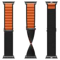 Каишка за Apple Watch 6 / 7 / 8 / 9 / 10 / SE / SE 2 / Ultra / Ultra 2 (44/45/46/49mm) - Spigen - WBF1 - Черен / Оранжев
