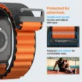 Каишка за Apple Watch 6 / 7 / 8 / 9 / 10 / SE / SE 2 / Ultra / Ultra 2 (44/45/46/49mm) - Spigen - WBF1 - Черен / Оранжев
