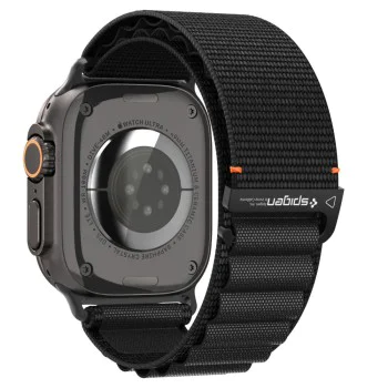 Каишка за Apple Watch 6 / 7 / 8 / 9 / 10 / SE / SE 2 / Ultra / Ultra 2 (44/45/46/49mm) - Spigen - WBF1 - Черен