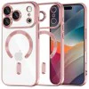 Калъф за iPhone 17 Pro - Techsuit - Luxury Crystal MagSafe - Розов
